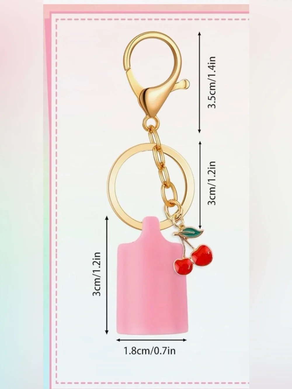 Lipgloss Keychain Purse Charm NWT (Choose One)